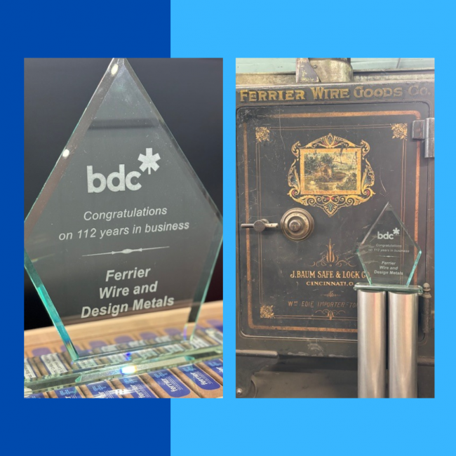 Ferrier Wire + Design Metals BDC Recognition