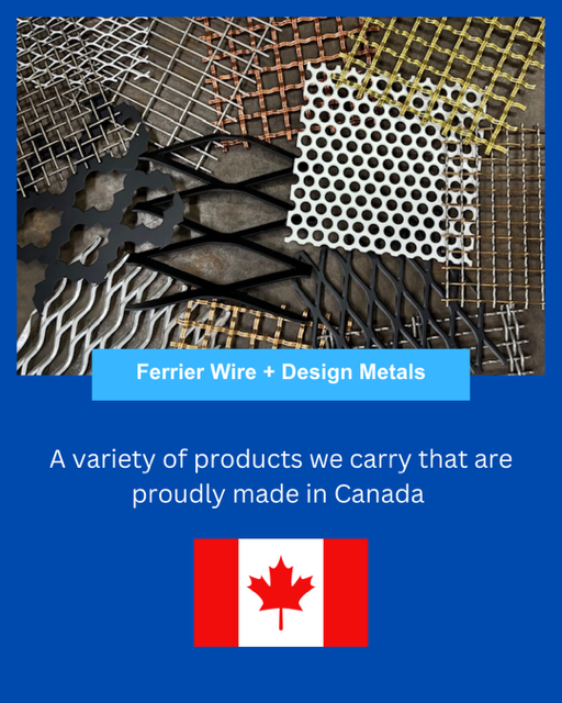 Ferrier Wire + Design Metals Made in Canada Options