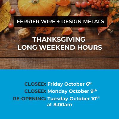 2023 THANKSGIVING LONG WEEKEND HOURS