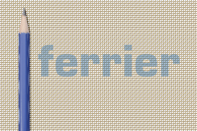Ferrier brass 30 x 30 mesh x .012 weavemesh
