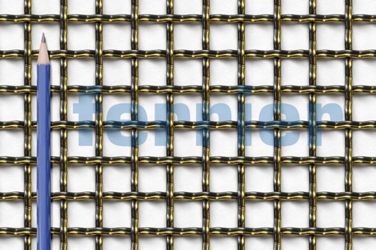 Ferrier Design weavemesh
Pattern: Doppio BSS75
Materials: C260 Brass & 304 Stainless steel 