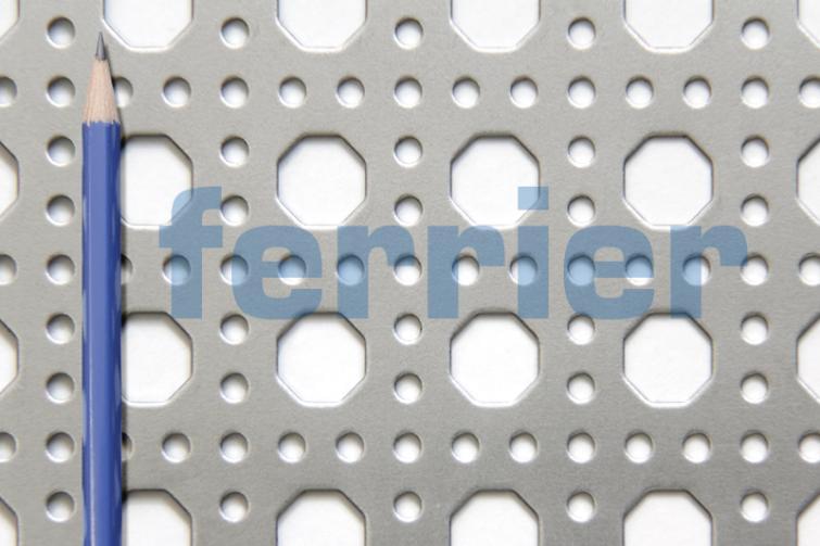 Ferrier Design perforated
Pattern: Small octagon cane
Material: mild steel (unfinished)